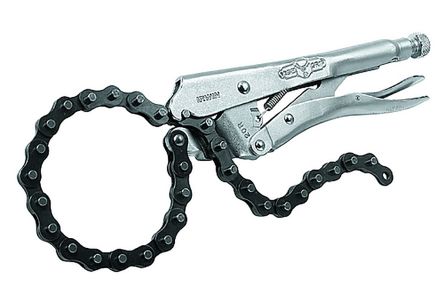Locking Chain Clamp Pliers Oil Filter Remover 19" Chain Vise Pulley Pipe Holder
