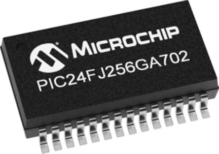 Microchip Microcontrollore, 32 Bit CPU, SSOP, PIC24, 28 Pin, Montaggio Superficiale, 32bit, 32MHz