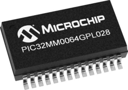 Microchip Mikrocontroller PIC32 MicroAptiv UC 32 Bit 32bit SMD 64 KB SSOP 28-Pin 25MHz 8 KB RAM