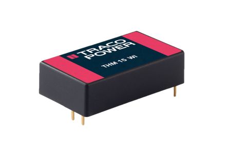 TRACOPOWER THM 15WI DC/DC-Wandler 15W 24 V Dc IN, 12V Dc OUT / 1.25A 5kV Ac Isoliert