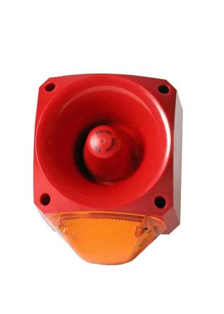 Klaxon PNC LED Dauer-Licht Alarm-Leuchtmelder Orange / 116dB, 10 → 60 V Dc