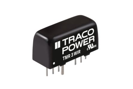 TRACOPOWER TMR 3WIR DC-DC Converter, ±5V Dc/ ±300mA Output, 18 → 75 V Dc Input, 3W, Through Hole, +85°C Max Temp
