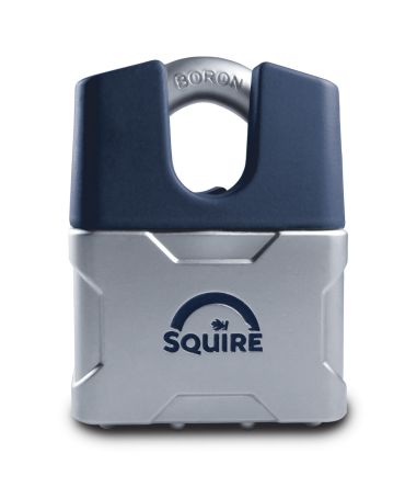Squire Stahl Vorhängeschloss Mit Schlüssel Blau, Bügel-Ø 9.5mm X 19mm