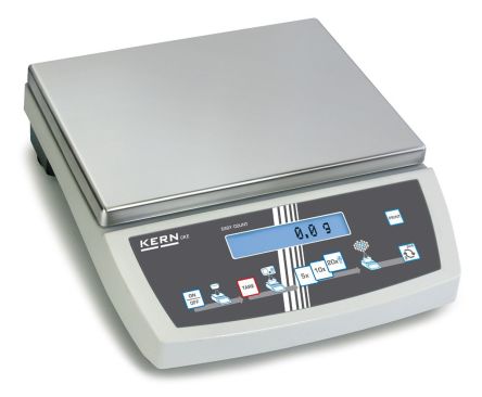 Kern Weighing Scale, 8kg Weight Capacity Type B - North American 3-pin, Type C - European Plug, Type G - British 3-pin,