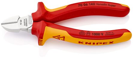 Knipex 70 06 140 VDE Seitenschneider 140 Mm, Schneidleistung 3mm