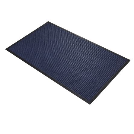 RS PRO Türmatte Für Innenbereich, PP, Gummi Blau, Stärke 7mm, 0.6m X 0.9m