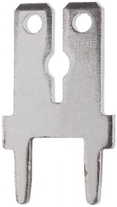 Keystone PC QUICK-FIT Uninsulated Male Spade Connector, PCB Tab, 6.35 X 0.81mm Tab Size