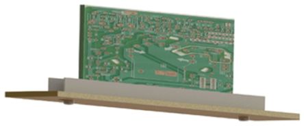 Essentra Platinenführung Vertikaler Einbau, Bis PCB-Stärke 1.6mm, L. 76.2mm