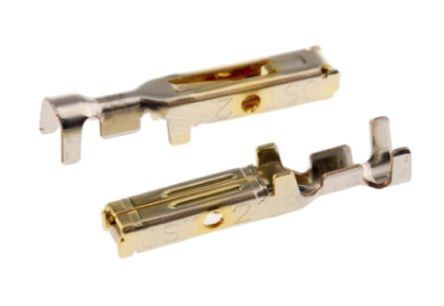 JST F3 Crimp-Anschlussklemme Für J300-JFA-Steckverbindergehäuse, Buchse, 0.5mm² / 1.25mm², Gold, Nickel Crimpanschluss