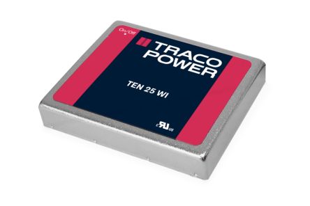 TRACOPOWER TEN 25WI DC/DC-Wandler 25W 24 V Dc IN, ±15V Dc OUT / ±1A 1.5kV Dc Isoliert