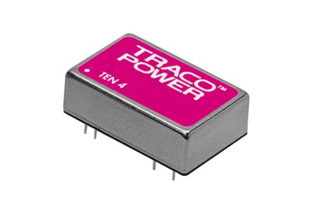 TRACOPOWER TEN 4 DC/DC-Wandler 4W 48 V Dc IN, ±15V Dc OUT / ±130mA 1.5kV Dc Isoliert