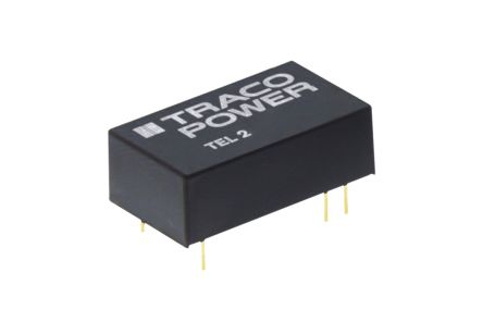 TRACOPOWER TEL 2 DC/DC-Wandler 2W 24 V Dc IN, ±12V Dc OUT / ±85mA 1.5kV Dc Isoliert