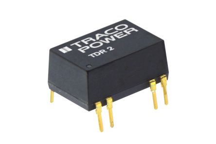 TRACOPOWER TDR 2 DC-DC Converter, 12V Dc/ 167mA Output, 36 → 75 V Dc Input, 2W, Through Hole, +85°C Max Temp