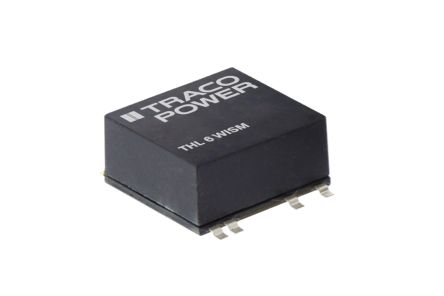 TRACOPOWER THL 6WISM DC-DC Converter, 3.3V Dc/ 1.45A Output, 9 → 36 V Dc Input, 6W, Surface Mount, +75°C Max
