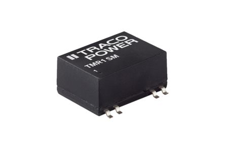 TRACOPOWER TMR 1SM DC/DC-Wandler 1W 5 V Dc IN, ±15V Dc OUT / ±33mA 1.5kV Dc Isoliert