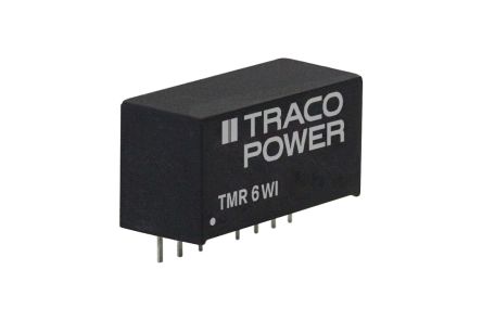 TRACOPOWER TMR 6WI DC-DC Converter, 9V Dc/ 666mA Output, 18 → 36 V Dc Input, 6W, Through Hole, +65°C Max Temp