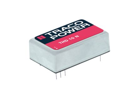 TRACOPOWER THD 10N DC/DC-Wandler 10W 48 V Dc IN, ±15V Dc OUT / ±333mA 1.5kV Dc Isoliert
