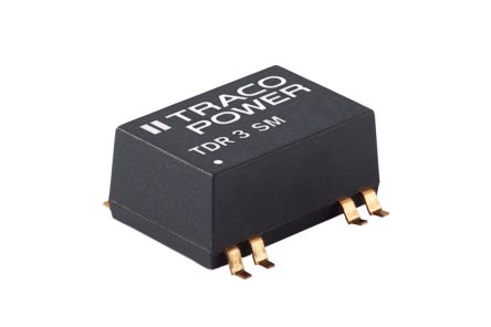 TRACOPOWER TDR 3SM DC/DC-Wandler 3W 5 V Dc IN, 5V Dc OUT / 600mA 1.5kV Dc Isoliert