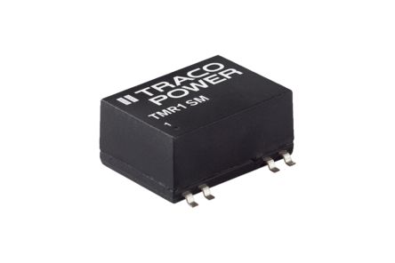 TRACOPOWER TMR 1SM DC-DC Converter, ±12V Dc/ ±42mA Output, 4.5 → 9 V Dc Input, 1W, Surface Mount, +85°C Max Temp