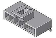 Molex Nano-Fit Leiterplatten-Stiftleiste Gewinkelt, 6-polig / 1-reihig, Raster 2.5mm, Kabel-Platine,