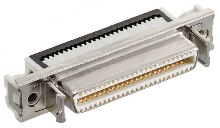 Hirose SCSI-Steckverbinder 20-polig Stecker Gerade, Kabelmontage, 1.27mm, Schraube, Serie IDC DX