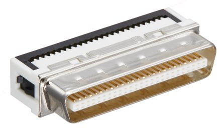Hirose SCSI-Steckverbinder 50-polig Stecker Gerade, Kabelmontage, 1.27mm, Schraube, Serie IDC DX