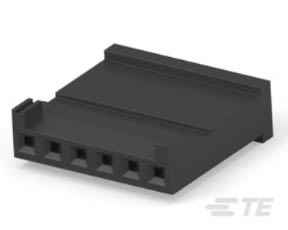 TE Connectivity, AMPMODU HE13/HE14 Female Connector Housing, 2.54mm Pitch, 6 Way, 1 Row