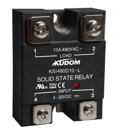 I-Autoc Kudom KSI480D10-L Halbleiterrelais KSI, 4 32 V Dc Spule, SCR, TRIAC-Ausgang - 10 A