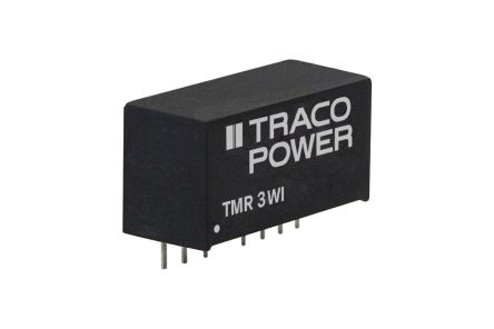 TRACOPOWER TMR 3WI DC-DC Converter, 5V Dc/ 600mA Output, 18 → 75 V Dc Input, 3W, Through Hole, +85°C Max Temp