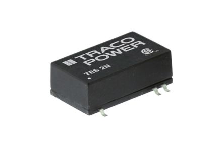 TRACOPOWER TES 2N DC/DC-Wandler 2W 5 V Dc IN, ±15V Dc OUT / ±65mA 1.5kV Dc Isoliert