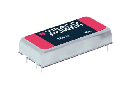 TRACOPOWER TEN 30 DC/DC-Wandler 30W 12 V Dc IN, ±5V Dc OUT / ±3A 1.5kV Dc Isoliert