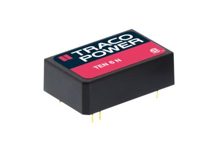 TRACOPOWER TEN 6N DC/DC-Wandler 6W 12 V Dc IN, 15V Dc OUT / 400mA 1.5kV Dc Isoliert