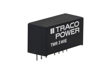 TRACOPOWER TMR 3WIE DC-DC Converter, 15V Dc/ 200mA Output, 18 → 75 V Dc Input, 3W, Through Hole, +85°C Max Temp