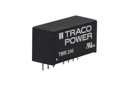 TRACOPOWER Convertisseur DC-DC, TMR 3HI, Montage Traversant, 3W, 1 Sortie, 15V C.c., 200mA