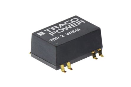 TRACOPOWER TDR 2WISM DC/DC-Wandler 2W 24 V Dc IN, 15V Dc OUT / 134mA 1.5kV Dc Isoliert