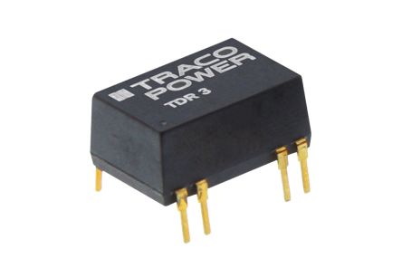 TRACOPOWER TDR 3 DC/DC-Wandler 3W 24 V Dc IN, 5V Dc OUT / 600mA 1.5kV Dc Isoliert