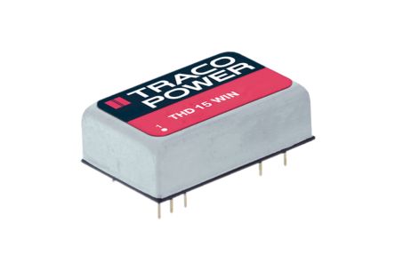 TRACOPOWER THD 15WIN DC/DC-Wandler 15W 24 V Dc IN, ±12V Dc OUT / ±625mA 1.5kV Dc Isoliert
