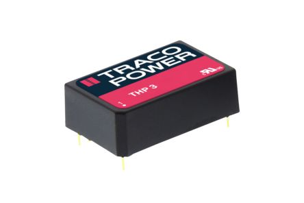 TRACOPOWER THP 3 DC/DC-Wandler 3W 24 V Dc IN, ±12V Dc OUT / ±125mA 3kV Ac Isoliert