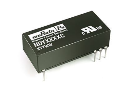 Murata Power Solutions Murata NDY DC/DC-Wandler 3W 24 V Dc IN, 12V Dc OUT / 250mA 1kV Dc Isoliert