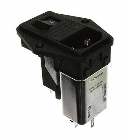 Schaffner IEC/EN 60939 IEC Filter Stecker, 250 V Ac / 6A, Tafelmontage / Lötanschluss