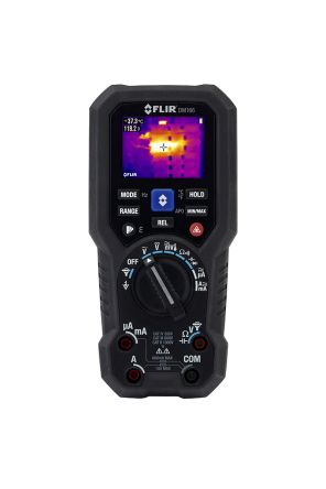 FLIR DM166 Handheld Digital Multimeter, True RMS, 10A Ac Max, 10A Dc Max, 600V Ac Max - RS Calibrated