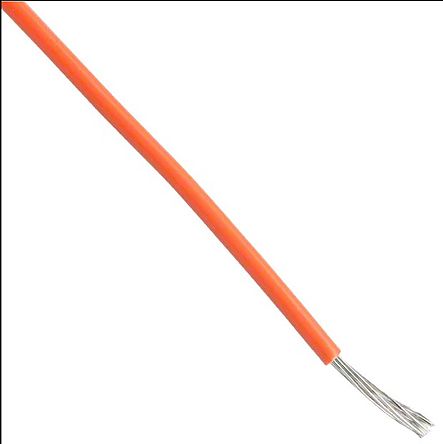 Alpha Wire Orange 1.32 Mm² Hook Up Wire, 16 AWG, 26/0.25 Mm, 305m, PVC Insulation