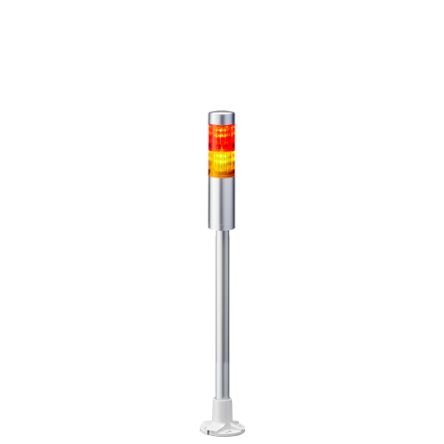 Patlite LR4 LED Signalturm 2-stufig Mehrfarbig LED Rot/Gelb Dauer 469mm Multifunktion