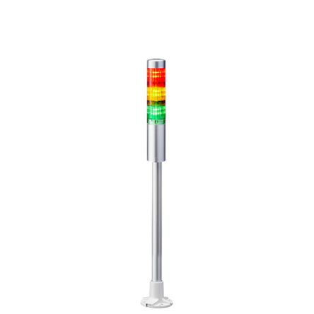 Patlite LR4 LED Signalturm 3-stufig Mehrfarbig LED Rot/Gelb/Grün Dauer 509mm Multifunktion