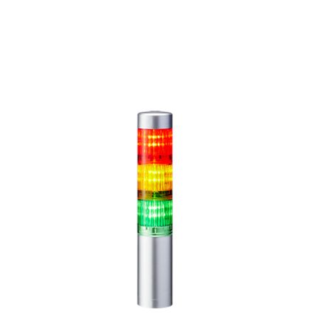 Patlite LR4 LED Signalturm 3-stufig Mehrfarbig LED Rot/Gelb/Grün Dauer 219mm Multifunktion
