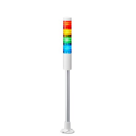 Patlite Torretta Di Segnalazione, 24 V C.c., LED, 4 Elementi, Lenti A Colori