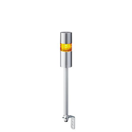 Patlite LR6 LED Signalturm Mehrfarbig LED Gelb + Summer Blitz, Dauer 458.5mm Multifunktion