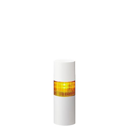 Patlite LR6 LED Signalturm Mehrfarbig LED Gelb + Summer Blitz, Dauer 173.5mm Multifunktion