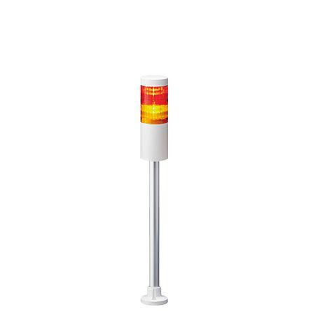 Patlite LR6 LED Signalturm 2-stufig Mehrfarbig LED Rot/Gelb Dauer 469mm Multifunktion