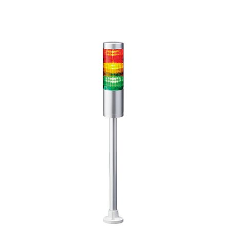Patlite LR6 LED Signalturm 3-stufig Mehrfarbig LED Rot/Gelb/Grün Dauer 509mm Multifunktion